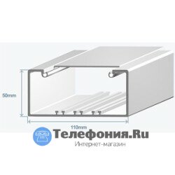 Efapel 10090 RBR Короб для проводов 110х50 в комплекте с крышкой (метр)